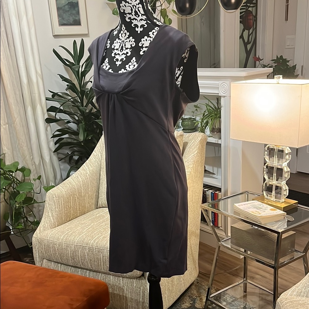 Banana Republic Dark Gray Midi Dress